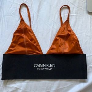 Rust colored Calvin Klein bra top
